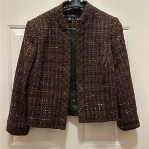 Brooks Brothers Women's Brown Tweed Jacket